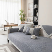Non Slip Sofa Cover - Quilted Cotton-Linen Protector