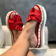 Lucia - Suede Bow Platform Orthopedic Sandals