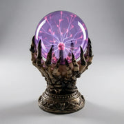 Plasma Ball Lamp - Skeletal Hand Interactive Touch Globe