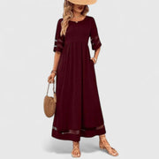 Bella - Empire Waist Flowing Women's Midi Dress