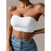 Strapless Bandeau Bra - Wire-Free Anti-Slip Support