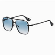 Men's Sunglasses - Gradient Metal Frame Design
