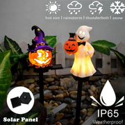 Halloween Solar Lights - Ghost & Pumpkin Outdoor Garden Stake