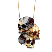 Hanging Skeleton Decoration - Gothic Skull Suncatcher Halloween Décor