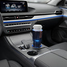 Portable beverage cooler and warmer placed in a car cup holder