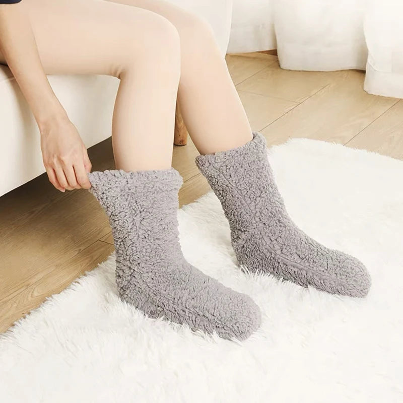 Lana – Zachte Pluche Winterhuissokken