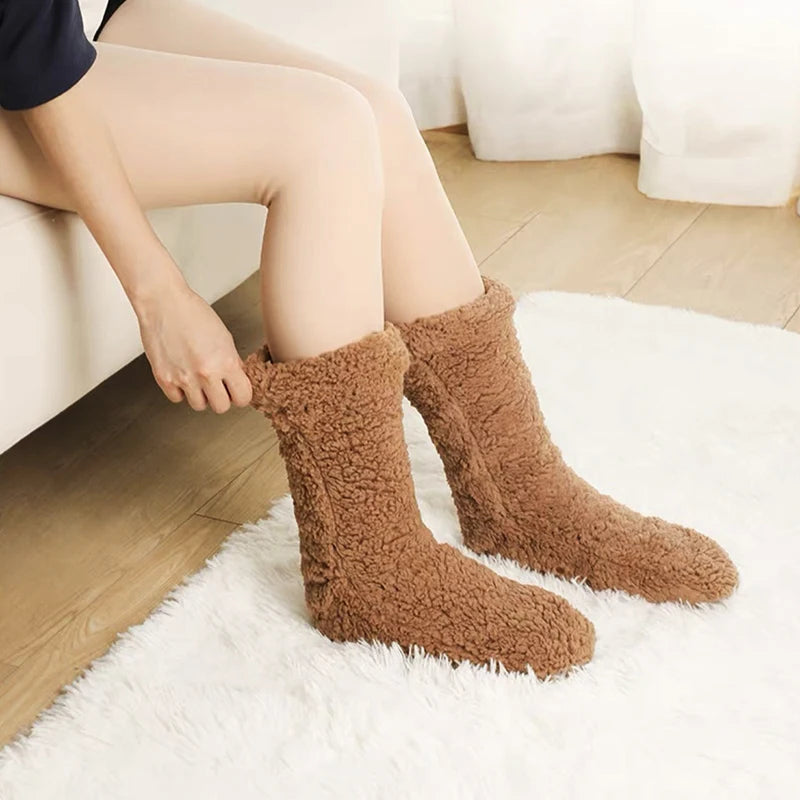 Lana – Zachte Pluche Winterhuissokken