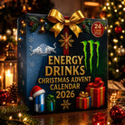 Black 2026 Christmas energy drink advent calendar with 24 cans