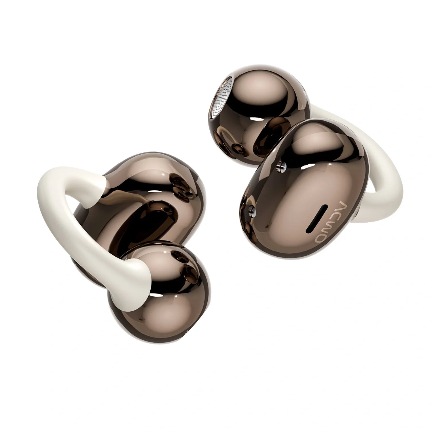 DwOTS Flow 2 true wireless earbuds with ear hooks and charging case