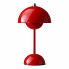 Dimmable wireless mushroom dome table lamp
