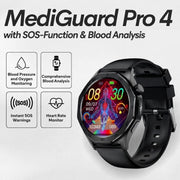 Smartwatch With SOS Alert, Fall Detection And Health Tracking