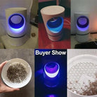 White cylindrical UV light insect trap for mosquitoes and flies