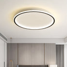 Round LED ceiling light with a modern Scandinavian ring design