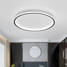 Round LED ceiling light with a modern Scandinavian ring design