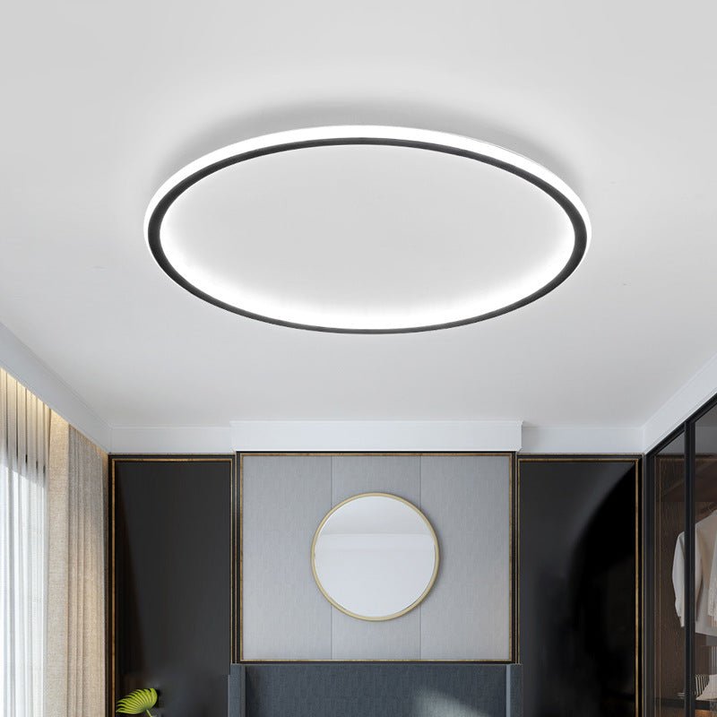 Round LED ceiling light with a modern Scandinavian ring design
