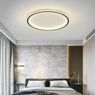 Round LED ceiling light with a modern Scandinavian ring design
