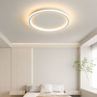 Round LED ceiling light with a modern Scandinavian ring design