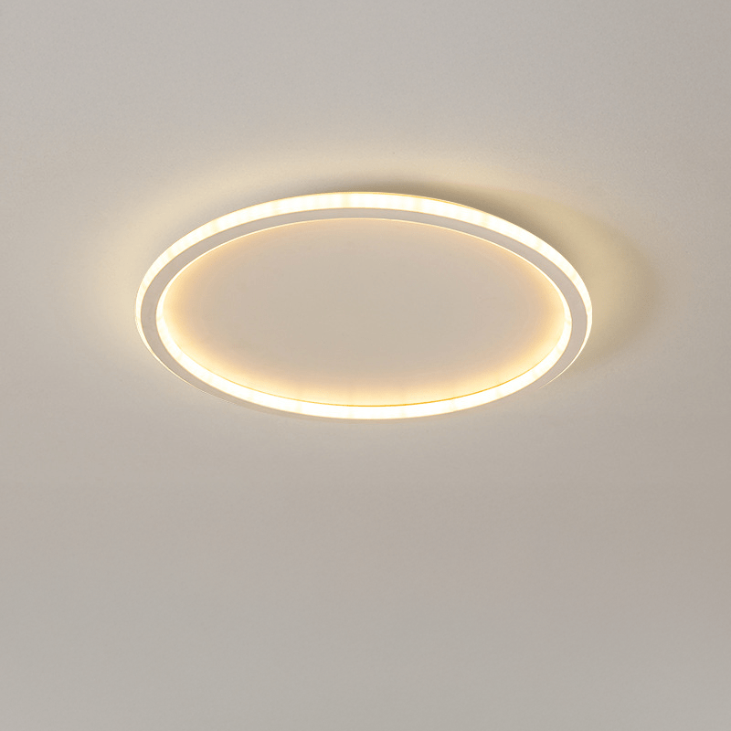 Round LED ceiling light with a modern Scandinavian ring design