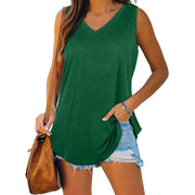 Leona - Classic Women's V-Neck Shirt