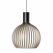 Wood Pendant Light, Adjustable Vintage LED Design